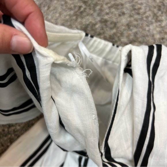 Lulu’s Margo Black and White Striped Strapless Midi Jumpsuit womens size small - Picture 6 of 15